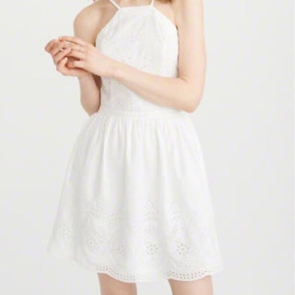 abercrombie and fitch white dress